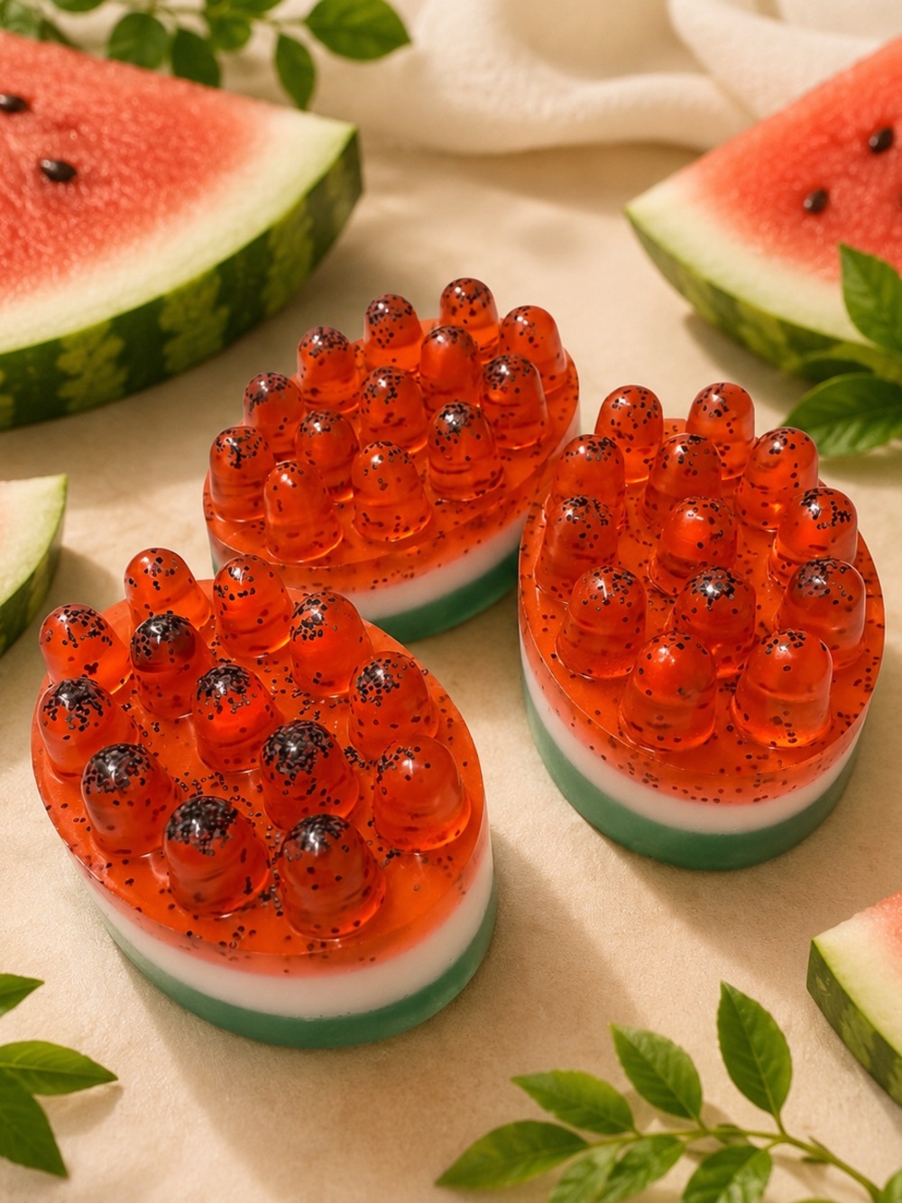 Watermelon massage soap bar ( Sold individually) - Picture 3 of 3